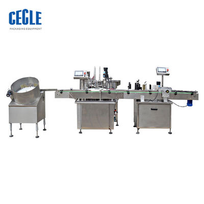 machine de remplissage complètement automatique de liquide d'alcool de 4 têtes, machine de capsulage, machine à étiquettes
